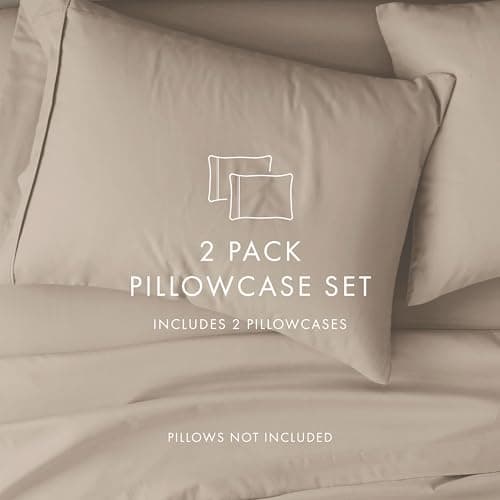 Luxurious King Size Pillow Covers - Ultra Soft 40x20 - Taupe - Gifts for Women