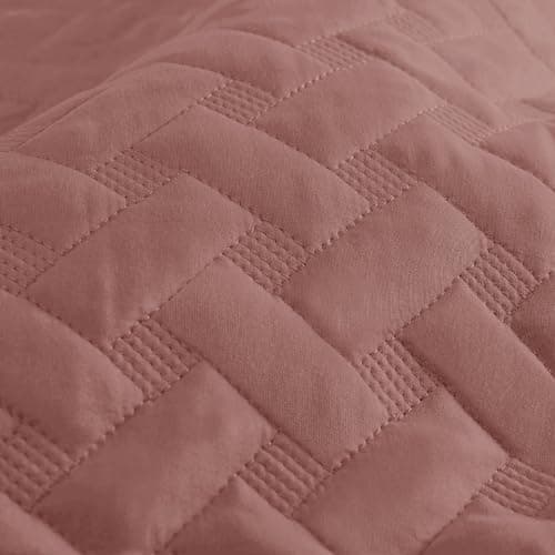 Bedsure Queen Size Basket Weave Quilt - Soft Grey Seasonal Bedding Set