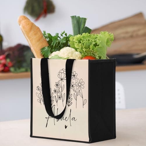 Reusable Canvas Tote Bag for Women - Grandma Mimi Gigi Gifts