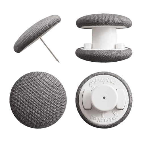 Dark Grey Classic Linen Duvet Clips - 20 Colors, Double Sided Pin Fasteners
