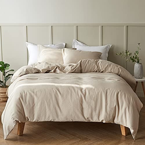 Simple & Opulent French Linen Duvet Cover Set - Queen, 3 Pieces
