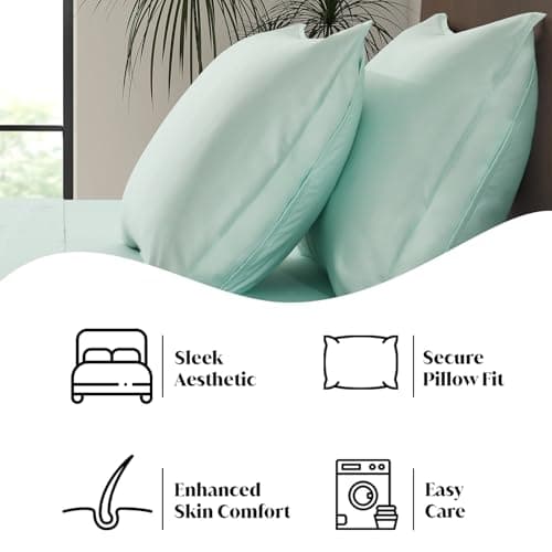 Coastal Green 17" Deep Pocket 100% Bamboo Bed Sheets | Ultra Soft & Cooling