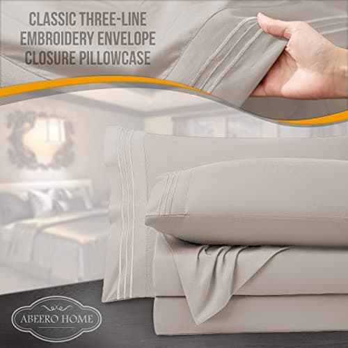Luxury Hotel Quality Cooling Queen Size Sheet Set