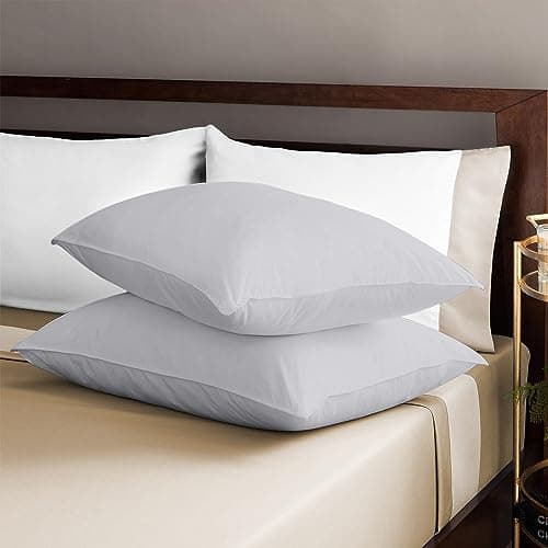 100% Egyptian Cotton Queen 20x30 Blood Red Sateen Weave Pillow Covers (600 Thread Count)