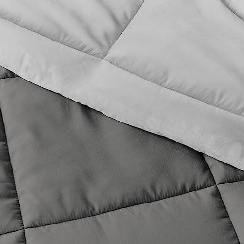 Linen Market Reversible Twin Comforter Set - Soft & Lightweight Down Alternative