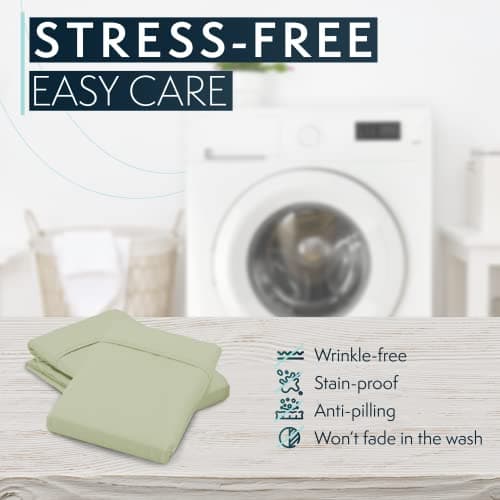 HC Collection Extra Soft Microfiber Pillowcases - Set of 2 - Sage