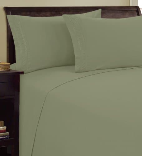 Elegant 1500 Thread Count Microfiber Twin Sheet Set, Deep Pocket Up to 16", Purple