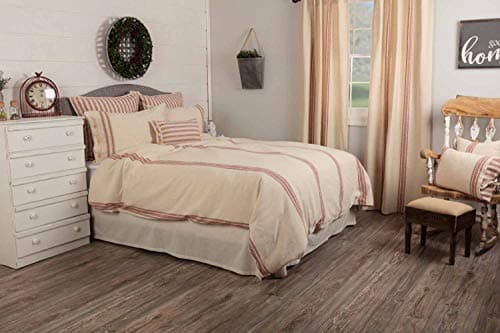 Red King Duvet Cover in Market Place