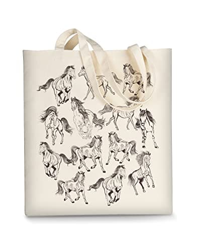 AUSVKAI Women's Aesthetic Canvas Tote Bag for Shopping Beach