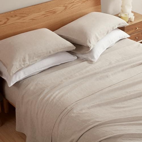 100% French Linen Sheets Set for Hot Sleepers - 4 Pcs Set