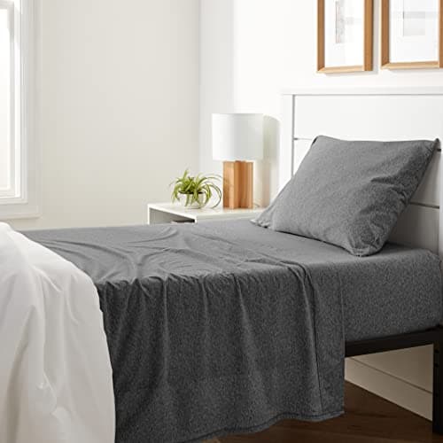 Amazon Basics Full Size Oatmeal 4-Piece Bed Sheet Set