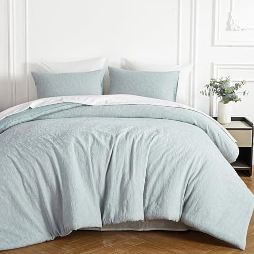 Vintage Stone Washed Cotton Queen Comforter & Pillowshams Set
