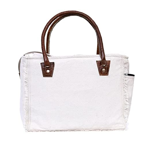 CLA Bags Sel De Mer Upcycled Canvas & Cowhide Tote Bag