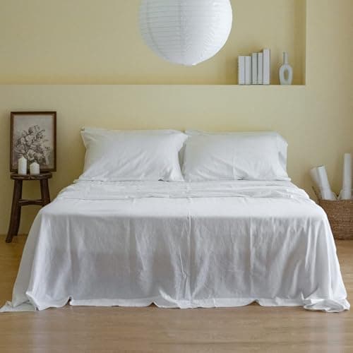 Simple Opulence Belgian Linen Sheet Set, Queen Size