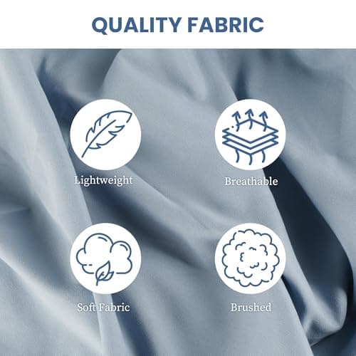 Deluxe Queen Size Microfiber Sheet Set - Soft, Breathable, Hotel Luxury, Deep Pocket, Fade Resistant