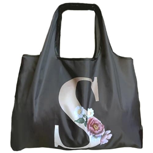 Foldable Reusable Grocery Bags with Long Handles and Fold-Up Pouch