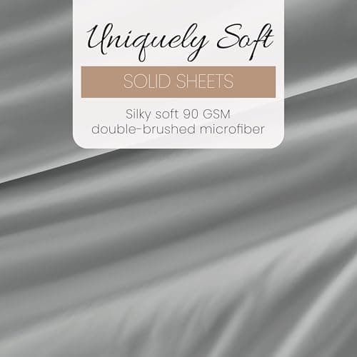 Oeko-TEX Certified Linen Market King Sheet Set - Light Gray