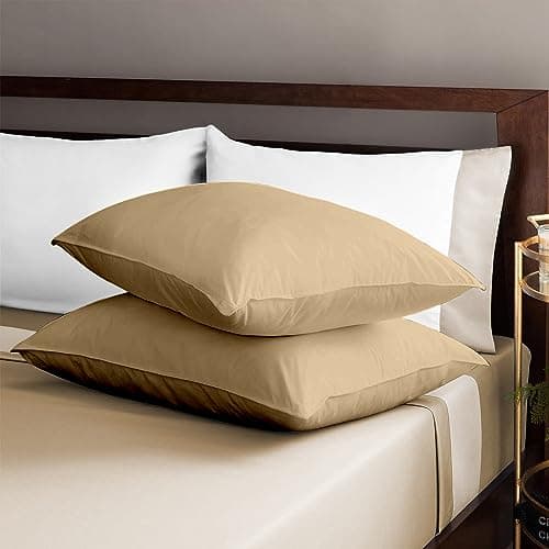 100% Egyptian Cotton Queen 20x30 Blood Red Sateen Weave Pillow Covers (600 Thread Count)