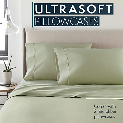 HC Collection Extra Soft Microfiber Pillowcases - Set of 2 - Sage