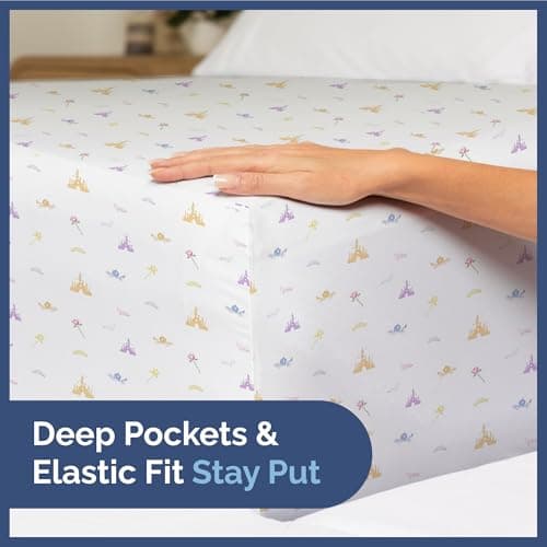 CGK Linens Kids Princess 4 Piece Sheet Set - Breathable, Deep Pockets - Easy Fit - Machine Washable
