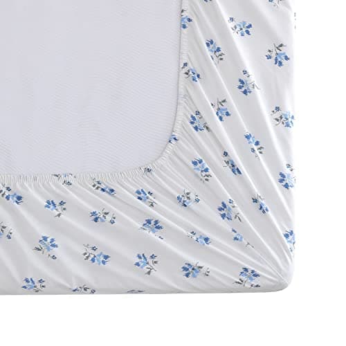 Stone Cottage Full Size Cotton Percale Sheets, Blue Sketchy Ditsy Print