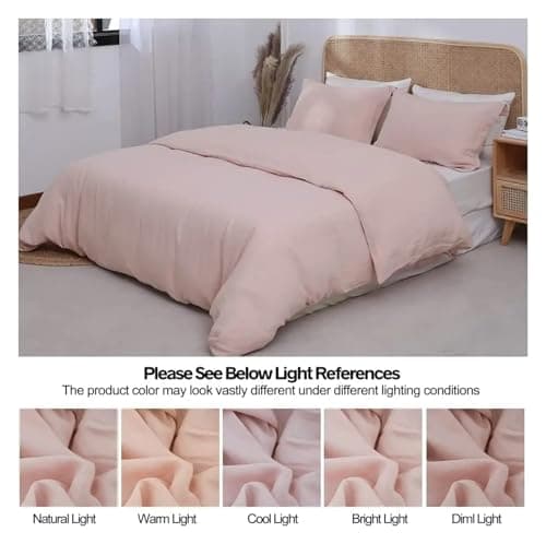 Natural French Washed 100% Linen Queen Comforter Set & Sheet, MM-102