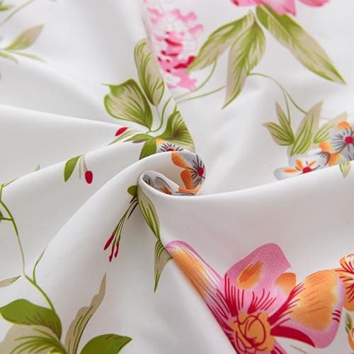 King Size Bed Sheets Set - Deep Pockets, Floral Ultra Soft Microfiber, 90 Thread Count (Grey/Yellow Medallion)