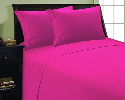 Elegant 1500 Thread Count Microfiber Twin Sheet Set, Deep Pocket Up to 16", Purple