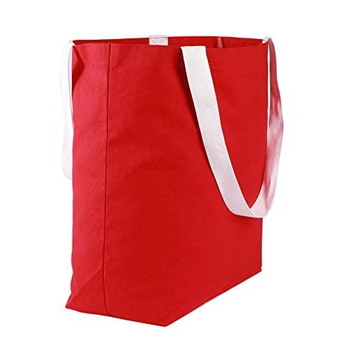 100% Cotton 12oz Canvas Heavy Duty Tote Bag for Grocery and Beach