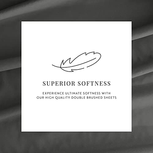 Twin Size Gray Linen Bed Sheets - Soft and Cooling for Better Sleep - Deep Pocket Fits 16 Thick Beds - 3 Piece Set
