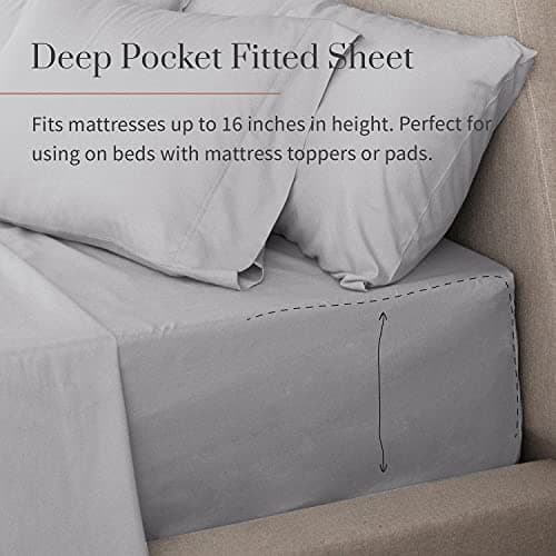 Luxury King Size Bed Linen Set, Light Gray - Ultra-Soft & Breathable