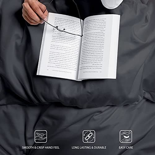 Sunday Home 100% Oeko Tex Certified Cotton Sheets - Dark Grey Queen Set