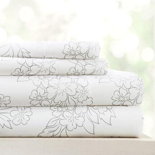 Linen Market Queen Bedding Sheet Set - Gray Thatch, Deep Pocket, Ultra-Soft & Cooling