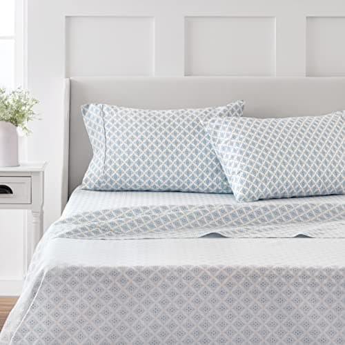 Martha Stewart 100% Cotton Twin Sheet Set, Gray