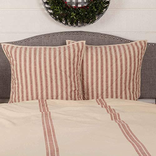 Red King Duvet Cover in Market Place