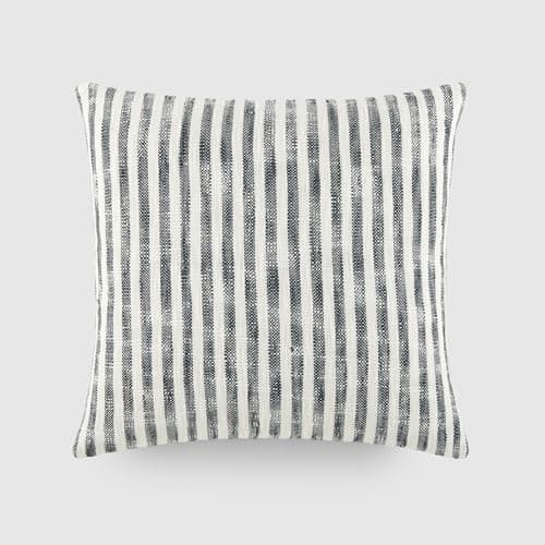 Linen Market Mustard Framed Stripe Cotton Decor Throw Pillow