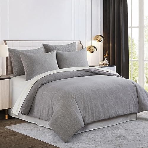 Queen Size White Cotton Comforter Set 3 Pieces