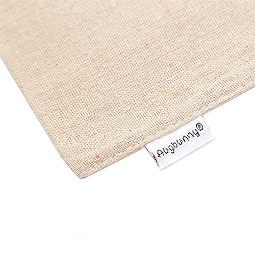 14x17.5 Inch Cotton/Linen Muslin Produce Bags with Drawstring, 6-Pack