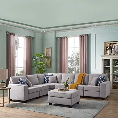 Devion Maison 4-in-1 Convertible L-Shaped Couch with Pull-Out Bed and Storage