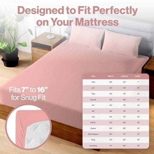Superity Linen Fitted Sheet - 100% Cotton California King - Soft & Comfortable 200 Thread Count
