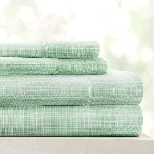 Oeko-TEX Certified Polaris Gray Double-Brushed Microfiber Queen Sheet Set - 4-Piece, Easy Care
