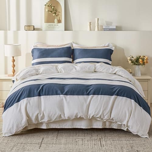 Simple & Opulent French Linen Duvet Cover Set - Queen, 3 Pieces