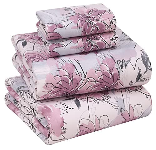 RUVANTI Queen Deep Pocket 4PC Cotton Percale Bed Linen Set