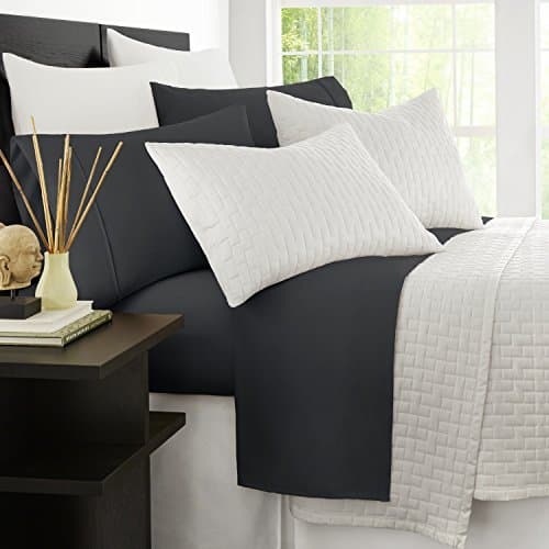 Luxury Cooling Sheet Set for Women & Men - King Size Gray Sheets
