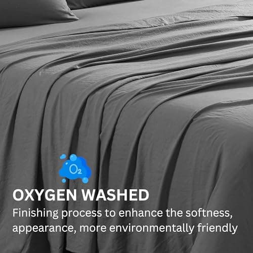 Charcoal King Split Sheets for Adjustable Bed