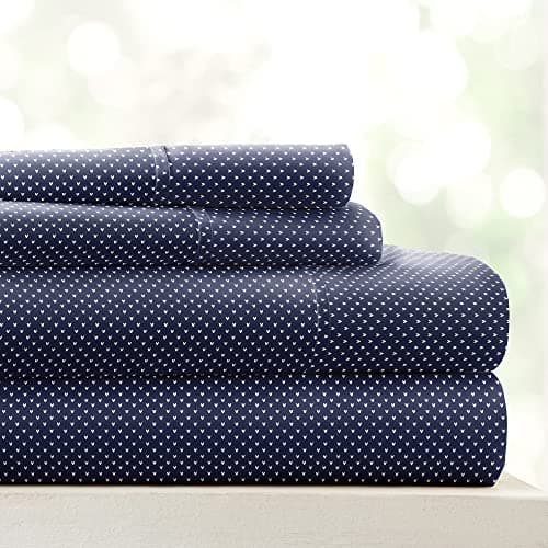 Ultra-Soft & Cooling Bed Sheets - Jade Arrows Design - Full Size - Deep Pocket Fits 16 Mattress