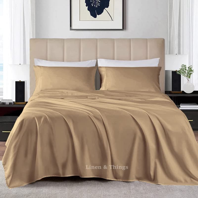 Premium 100% Egyptian Cotton 800 Thread Count 120x80 King Sheet Set, Deep Pocket 18", Mediterranean Blue