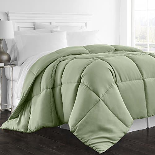 Beckham Hotel Collection 1300 Series All-Season Luxury Goose Down Alternative Comforter - Queen/Full - Sage