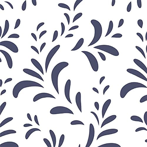 Ultra-Soft Cooling King Bed Sheet Set - Light Blue Vines