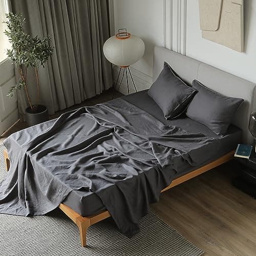 XZ XIFA Green Linen Queen Sheets - Organic Linen for Hot Sleepers - Queen Set (1 Flat, 1 Fitted, 2 Pillowcases)  
XZ XIFA Green Linen Queen Sheets - Breathable and Cooling for Hot Sleepers - Queen Set (1 Flat, 1 Fitted, 2 Pillowcases)  
XZ XIFA Green